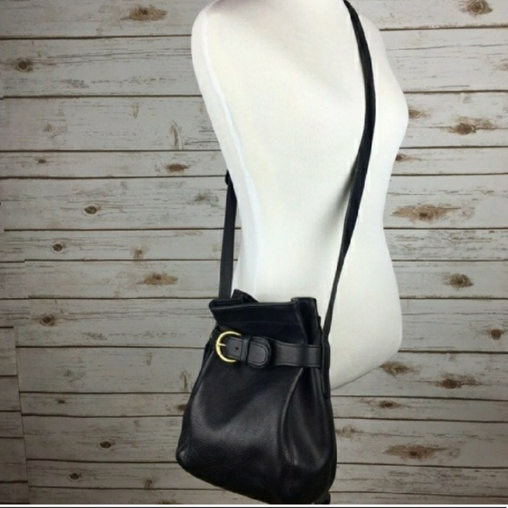 Authentic Vintage Coach Crossbody Black Bag Purse - Picture 4 of 5